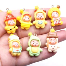 10PCS 8*34MM Cute Resin Bottle Charms Pendants Handmade Accessories Jewelry DIY Earring Necklace Keychain