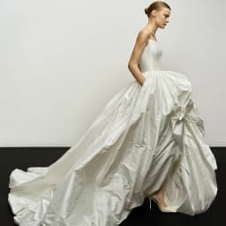 Eightree Princess A-Line Wedding Dresses Strapless High Low Sweep Train Bridal Dress Women Wedding Ball Prom Gowns Customized