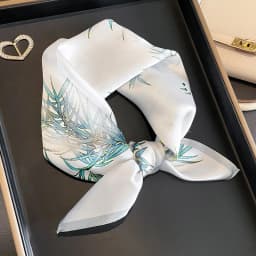 100% Real Silk Scarf Women Square Neck Tie Wrist Shawls Wraps for Ladies Foulard Scarves Pashmina Female Hijab Bandana Bufanda