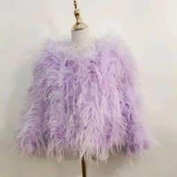 Winter Ostrich feathe Jacket Feather Coat Casual Long-sleeved Australia Imported feathe Jacket Ladies Nightclub Coat