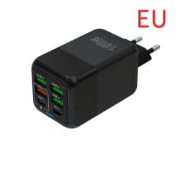 150W 6-Port PD QC3.0 USB C Wall Charger Super Fast Charging Station For iPhone 15 16 Pro Samsung S24 iPad Xiaomi Huawei OnePlus