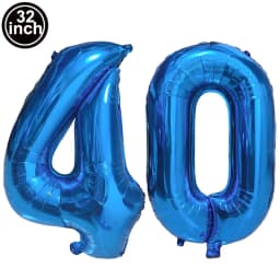 Blue Large Numbers Balloon 32 Inch 0 1 2 3 4 5 6 7 8 9 Birthday Digit Bachelorette Balloons Figure Golob Party Ballon Decoration