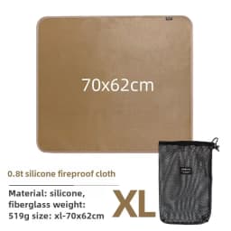 New Outdoor Camping Fireproof Cloth Picnic Barbecue Insulation Mat Flame Retardant High Temperature Fire Blanket Fiberglass Mat