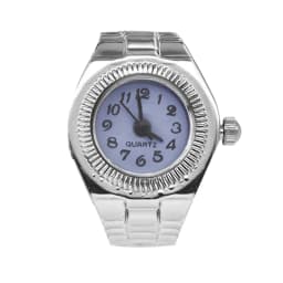 Creative Alloy Shell New Hot Selling Compact Finger Circular Arabic Numeral Scale Dial Couple Men's And Women's Ring Watch