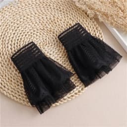 DIY Detachable Cuffs Cuff Extension Embroidery Lace Daisy Fake Sleeves Elastic Wild Wrist Pleated Organ Lolita Fake Sleeves
