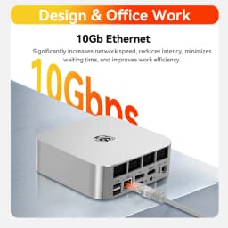 Beelink SER10 Max HX470 Mini PC AMD Ryzen AI 9 HX 470 Processor 12C/24T 3100MHz LPDDR5 WIFI6 BT 5.2 USB4 DDR5 Desktops Computer