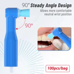 Dental Cordless Electric Hygiene Prophy With LCD Screen 4:1 Contra angle/Nose Cone Handpiece/Prophy Angles/Polish Cups