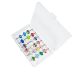 Acrylic Jewelry Box Charm Beads Tray Bracelet Ring Holder Jewellery Organizer Diy Finding Display Stand Storage Case Rack