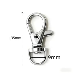5/50/100PCS Swivel Clasps Lanyard Snap Hooks Key Chain Clip Hook Metal Lobster Claw Clasp for Keychain Sewing Jewelry DIY Crafts