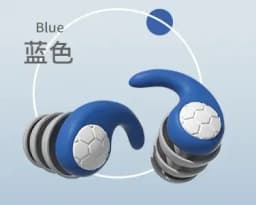 1-6pair Silicone Noise Cancelling Earplugs Noise Filter Sleep Swimming Waterproof Three Layer Mute Earplugs