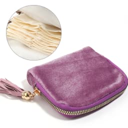 1pc Velvet 6 Layers Jewelry Storage Bag With Tassel Zipper Jewelry Pouch For Bracelet Bangle Ring Necklace Jewelry Organizer