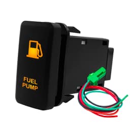 Amber Led Light 12V Car Push Button Switch Winch A/C ON OFF For Toyota 4Runner Tacoma Land Cruiser Reiz Hilux Prado FJ Cruiser