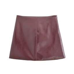 Women's Solid Bodycon Mini Skirt PU Leather Sexy Streetwear Elegant Fashion 2026 Y2K Style Faldas Mujer Skirt Faux Woman Skirt