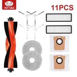 For Xiaomi Robot Vacuum X20+/X20 Plus Parts Accessories Main Side Brush Hepa Filter Mop Cloth Dust Bag Replacement