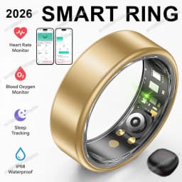 2026 New Smart Ring Heart Rate Blood Pressure Sleep Monitor Motion Tracker IP68 Waterproof Men Women Smart Ring Holiday Gift R10