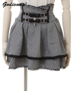 Japanese Mine Double Butterfly Braid Buckle Leather Ring High Waist Skirt Shorts Women Liz Sweet Pink Lace Pleated Short Skirt