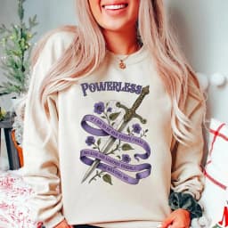 Vicious Little Thing Powerless Sweatshirt Bookish Sweater Romantasy Bookish Hoodie Romantasy Pullover Unisex Book Sweatshirts