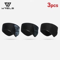 WRELS Thermal Winter Fleece Ear Warmer Headband Windproof Stretch Ear Cover Running Cycling Skiing Cold Weather Sports Ear Cover