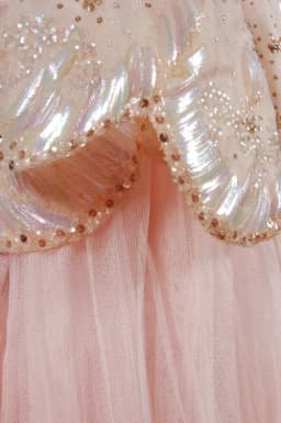 FATAPAESE Customized Gown Strapless Beaded Sparking Gems Stones Bodice Tiereed Tulle Organza Skirt Floor-length Clothes