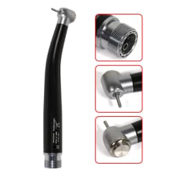Dental High Speed 2/4Hole Clean Standard/Big Head Handpiece Push Button Air Turbine NSK Style Fit ISO Burs 1.6mm