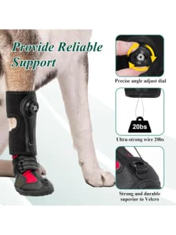 Drop Foot Brace with Reel for Dog - Corrective Dog Shoe to Safely Lift Toes for Paws Issues,Reliable Paw Protector For Dogs