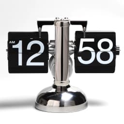 Modern Automatic Page Turning Flip Clock for Home Office Decor Technological Sense Table Clock