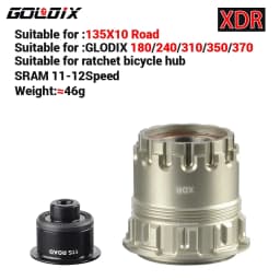 GOLDIX Bicycle Hub Adapter with QR/THRU End Cap HG/XD/MS Bicycle Hub Body for MTB/Road Bike Freehub
