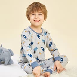 Boys Pajamas Sets 2 to 3 4 5 6 7 8 9 10 11 12 13 Years Cotton Soft Long Sleeve Toddler Boy Pijamas Set Blue Astronaut Pyjamas