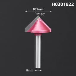 HUHAO 6mm Shank V Shape Wood Router Bit 60 90 120 150 Degrees 3D Engraving Bit Carbide End Mill for Wood MDF Cutting Slotting