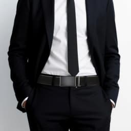Leather belt men High Quality PU Leather Belts, Automatic Buckle Belt, Adjustable No Hole Belt Jeans Belt for Men