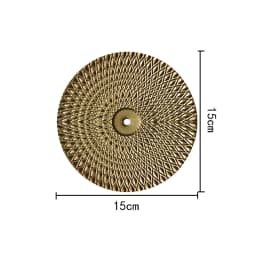 Iron Wrought Wall Hanging Decoration Golden Irregular Disc Wall Pendants Frame Ornament Room Home Decor Crafts Nordic INS Style