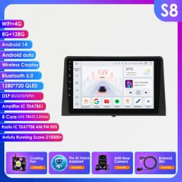 10.1"Carplay Android 14 Auto Car Radio for Citroen Berlingo 2019 Peugeot Partner Rifter 2020 Opel Combo Multimedia Player Gps