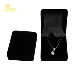 Velvet Jewelry Box For Pendant Display Gift Storage Case Necklace Holder Pendant Packaging Box Elegant Jewelry Storage