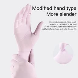 Women Mid Sunscreen Gloves Summer Spring Thin Elastic Anti UV Driving Gloves Slip Resistant Etiquette Gloves