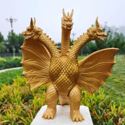 2024 New Godzilla VS King Kong Action Anime Figurie Large Godzilla King Ghidorah Soft Glue Monster Doll Model Ornaments Toys