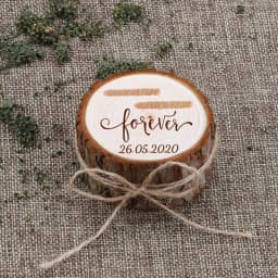 Custom Ring Box Personalized Wedding Valentines Engagement Wooden Ring Bearer Box Jewelry Boxes Ring Boxes