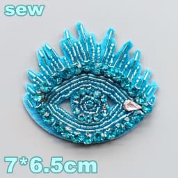 Embroidery Sequined Alphabet Pearl Letter Cross Patch,sequins Heart Beaded Eye Patches Badges Appliques for Clothing WF2210252