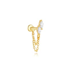 AIDE 1 Piece 925 Sterling Silver Spare Parts Chains Part For Stud Earring Piercing Hoops Drop Earring Women Fine Jewelry Gift