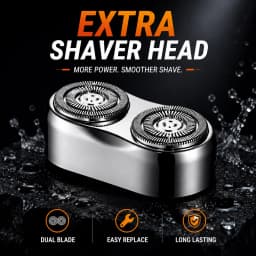 Portable Electric Shaver,Beard,For Men Pocket Razor Usb-C Rechargeable Waterproof Dual Blade Mini Beard Shaver