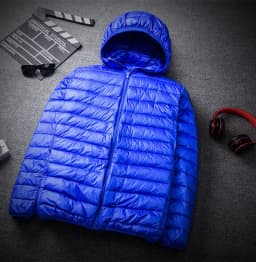 Oversized Men Spring Jackets Quality Men's Ultra Light Down Jacket 90% White Duck Down Men's Hooded Portable Jacket