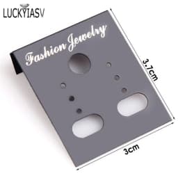 100pcs/lot Plastic DIY Jewelry Display Accessories Earring Hanging Card Earring Stud Showing Holder Card Showcase