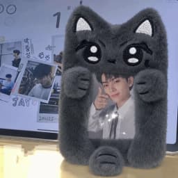 Cute Photocard Case Cartoon Bag Keychain Star Shape Photo Card Holder Student Card Holder Idol Photos Protective Cover