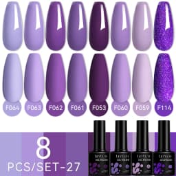 LILYCUTE 12PCs 7ml Nude Brown Red Nail Gel Polish Set Semi Permanent UV Gel For Nail Art Manicure Soak Off Gel Nail Polish Kit