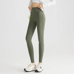 Women's Pockets Yoga Pants Cloud Touch Ice Silk Shark Leggings High Waist Tummy Control Butt Lifting Sports Leggings Running