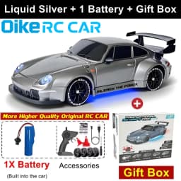Oike 4WD Remote Control Drift Car 1:24 Mini Remote Control Racing Car Model 2.4G Radio High Speed 4X4 RC Car Vehicle Toy