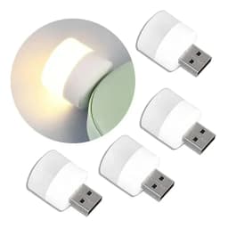 Mini USB Night Light Warm White Eye Protection Book Reading Light Computer Mobile Power Charging USB Plug LED Night Lamp