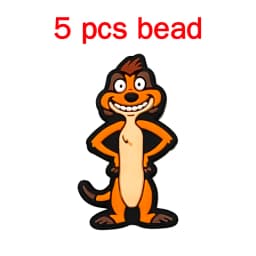 5pcs Silicone Pacifier Chain Cartoon Beads Baby DIY Care Nipple Chain Ornaments Parts
