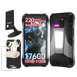 Unihertz Tank X Rugged Phone by 8849 Support 1080P Projector 220 Lumens Android 15 5G 17600mAh 32GB 512GB Dimensity 8200 50MP