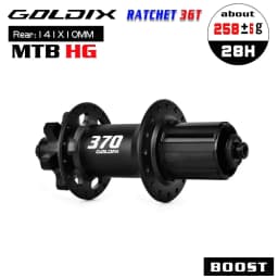 GOLDIX M370 28H Boost MTB Hub J-Bend 36T Ratchet 6-Bolt Disc Sealed Bearings HG XD MS Front Rear Mountain Bike Wheel Hub Parts
