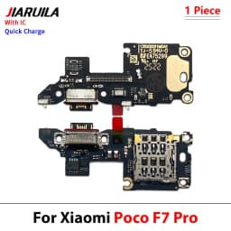New USB Port Charger Dock Plug Connector Charging Board Microphone Flex Cable For Xiaomi Poco X6 X7 M6 F6 F7 Pro 4G 5G